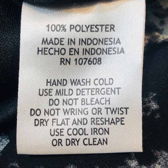 Karin Stevens Black & White Lined Ruffle Dress Women Size 12 - Picture 6 of 9